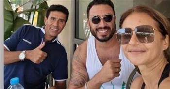 ‏‎نيللي كريم وهشام عاشور.. صورة بعد العودة من شهر العسل بأميركا