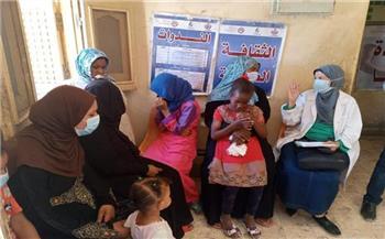 الكشف على 1237 شخصا فى قافلة طبية مجانية ضمن «حياة كريمة» بقنا
