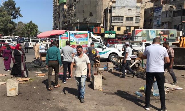 حملة مكبرة لإزالة الإشغالات والتعديات بميدان المندرة