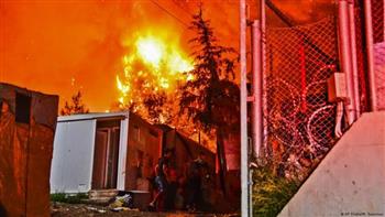   اليونان.. السيطرة على حريق كبير في مخيم خاوى من المهاجرين