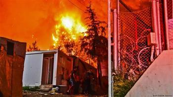 اليونان.. السيطرة على حريق كبير في مخيم خاوى من المهاجرين
