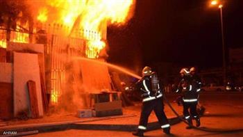   4 ملايين جنيه خسائر حريق التهم مخزن مواد غذائية فى كفر الشيخ