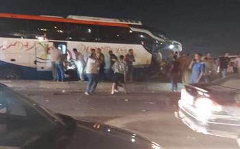   مصرع شخصين وإصابة 19 في تصادم أتوبيس بنقل على صحراوي الإسكندرية