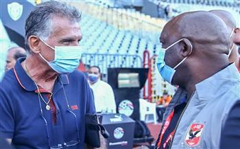  الجهاز الفني للمنتخب يحضر مباراة الأهلي والطلائع