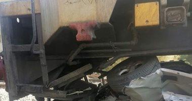 مصرع شخص بحادث تصادم سيارة ملاكى بقطار قنا