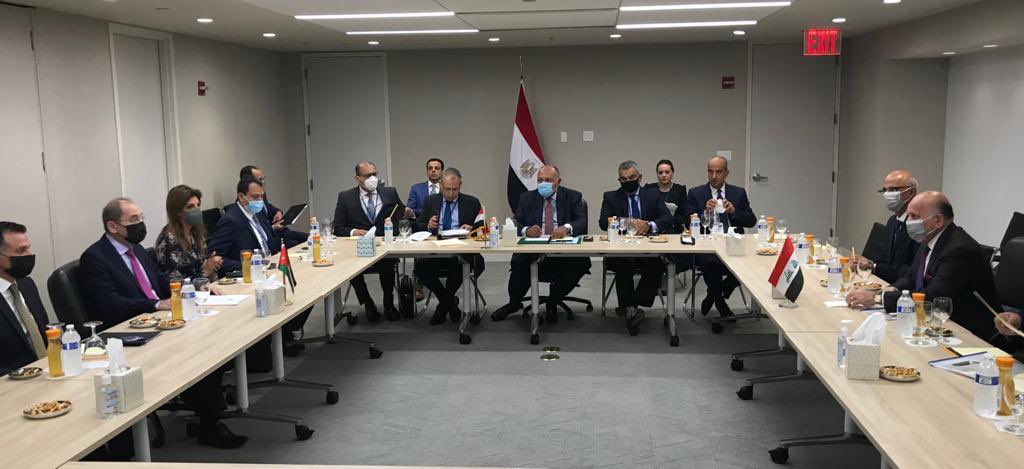 اجتماع ثلاثي لوزراء خارجية مصر والأردن والعراق بنيويورك