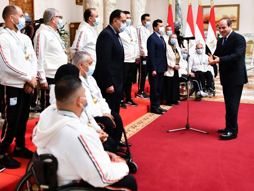 الرئيس السيسي: أبطال مصر البارالمبيين لديهم عزيمة تقهر الصعاب