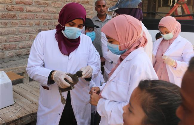 إقبال كبير على قافلة جامعة جنوب الوادى بقرية الشويخات 