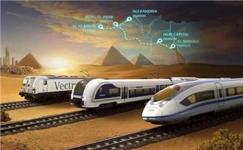   22 محطة في مشروع القطار الكهربائي السريع «من العرب للعلمين»