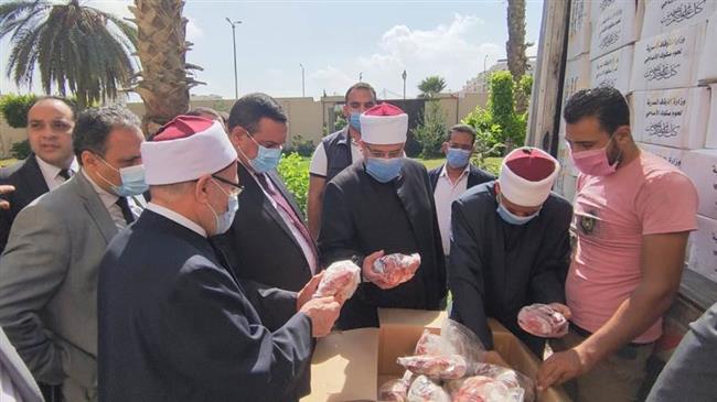 4 أطنان لحوم صكوك الأضاحى لأهالى البحيرة
