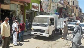   رفع 125 حالة إشغال طريق بشوارع مدينة بنى سويف