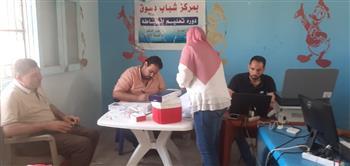 توافد المواطنين على مراكز شباب كفر الشيخ لتلقي لقاح كورونا