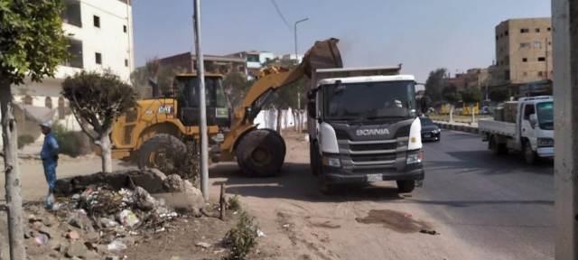 رفع 84 طن قمامة ومخلفات من شوارع بسيون في الغربية
