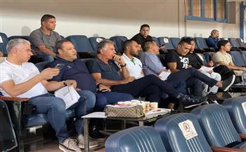 كيروش وجهاز المنتخب يتابعون مباراة بيراميدز وسموحة 