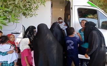   الكشف على ٧٨٥ مواطن في قافلة طبية مجانية  بقرية أبو دياب بقنا