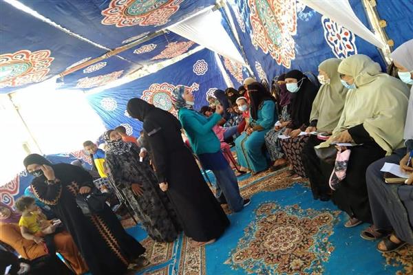 قافلة سكانية شاملة بقرية  البستان بالدلنجات
