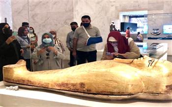   وفود رفيعة المستوي من الأردن والجابون والمجر تزور المتحف القومي للحضارة المصرية 