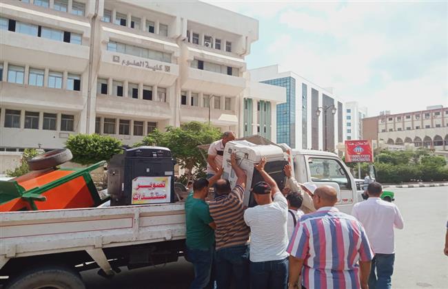 إزالة ٣٢ مكمورة فحم مخالفة و ٤٣١ حالة اشغال طريق بالبحيرة 