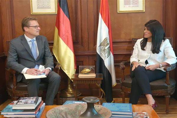 تفاصيل لقاء رانيا المشاط مع السفير الألماني الجديد