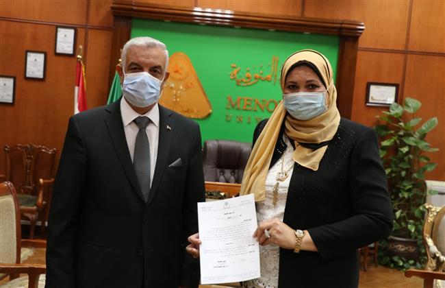 رباب مبارك عميدا لطب أسنان جامعة المنوفية