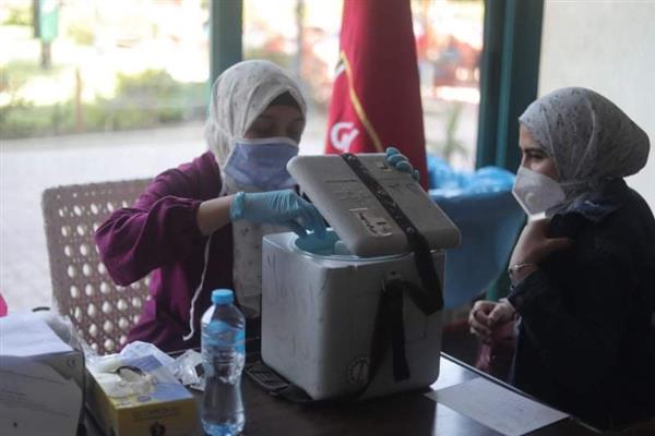 حملة تطعيم لأعضاء الأهلي بفرع مدينة نصر ضد فيروس كورونا