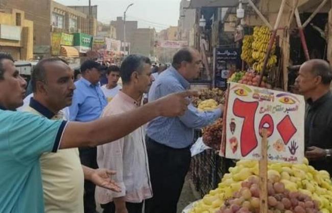 حملة مكبرة لرفع إشغالات الباعة الجائلين وبروز المحال التجارية ببنى سويف