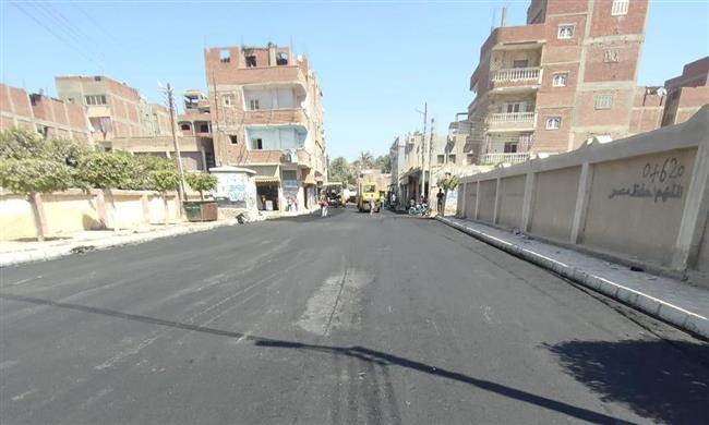 متابعات دورية لأعمال الرصف والتطوير بنطاق محافظة المنوفية