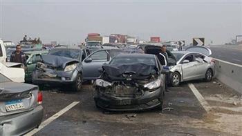   إصابة 7 أشخاص في تصادم بطريق دسوق - كفر الشيخ