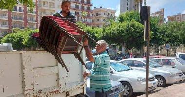 رفع ١٥٠ حالة إشغال طريق مخالفة بالبحيرة