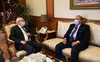 محافظ بورسعيد يستقبل مساعد وزير التموين