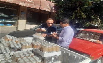   تموبن الإسكندرية :ضبط ١٣٠٠ علبة عصير منتهية الصلاحية 