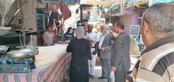   إزالة 65 حالة إشغال من شوارع الفشن ببني سويف