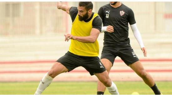  محمود عبد العزيز يواصل  تدريباته التأهيلية خلال مران الزمالك