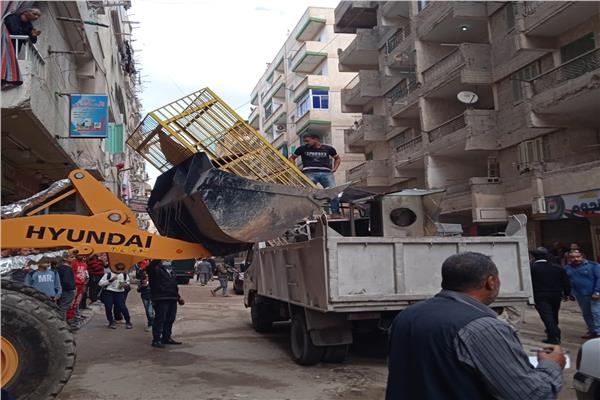 إزالة ٦٠ حالة إشغال من شوارع حى وسط بالإسكندرية
