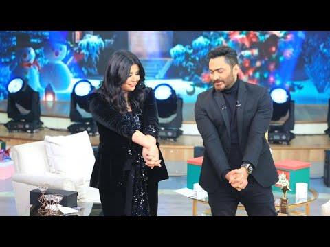 تامر حسني يتصدر الترند بعد حلقته ببرنامج «معكم منى الشاذلي»