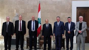   الرئيس اللبناني يستقبل وفدا من حركة "فتح"