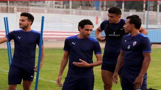 تحدي خاص بين حفني وجمعة في مران الزمالك