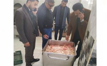 ضبط 7 أطنان لحوم مجمدة مجهولة المصدر بدمنهور 
