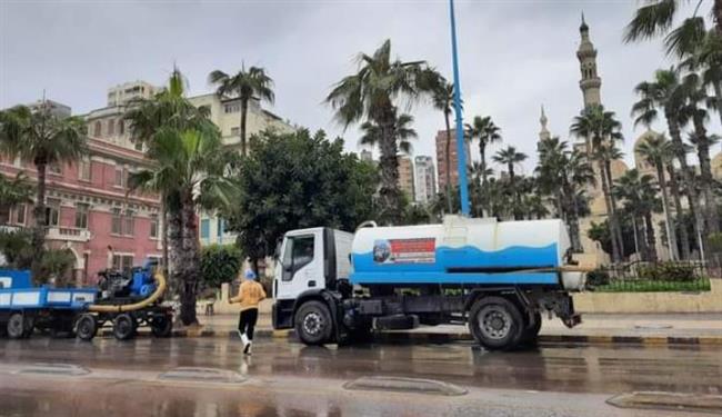 أمطار خفيفة إلى متوسطة بالإسكندرية 