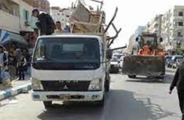 محافظة البحيرة : إزالة 93 إشغال طريق من شوارع دمنهور