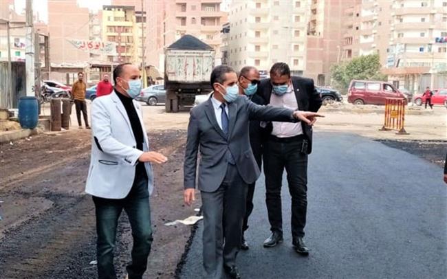 «رحمى» يتابع خطة الرصف فى المحافظة