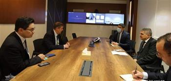 رئيس قناة السويس يلتقي الأمين العام لغرفة الملاحة الدولية