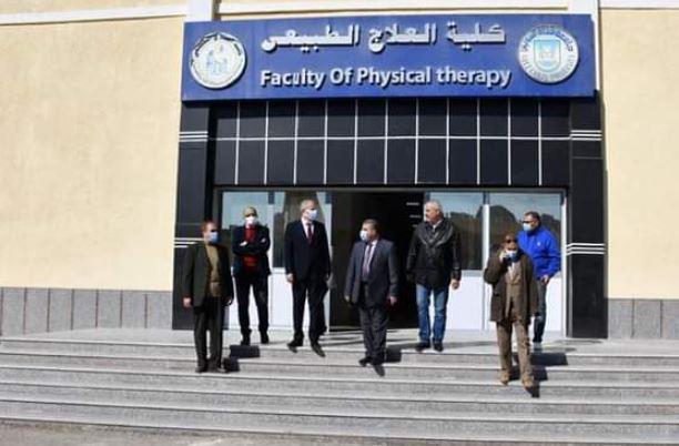 رئيس جامعة القناة: قريبا إفتتاح مبنى العلاج الطبيعي