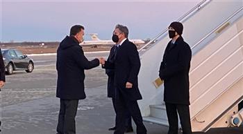   وزير الخارجية الأمريكى يصل إلى كييف