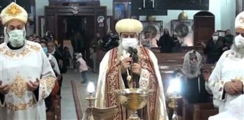   كنيسة مار جرجس الرومانى بنقادة غرب محافظة قنا تحتفل بعيد الغطاس 