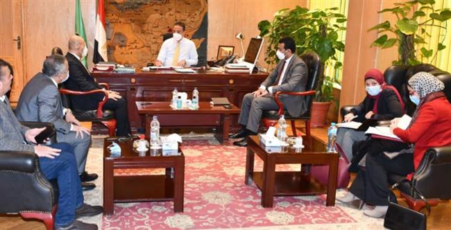 بحث آليات تطوير وإعادة تشغيل مصنع جرفس للأعلاف بالفيوم