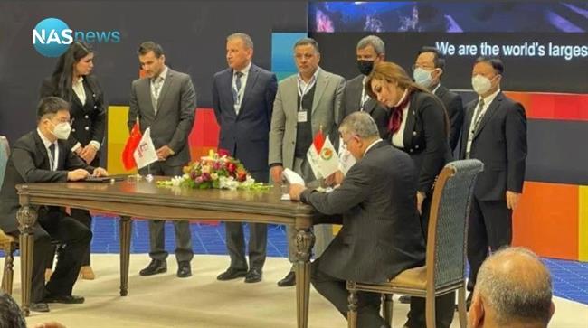 العراق يوقع عقدا مع شركة صينية لتطوير ثاني أكبر حقل غازي في البلاد