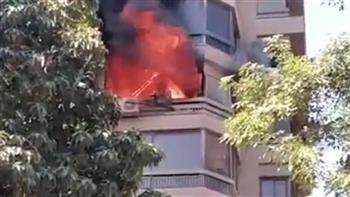 حريق يلتهم شقة سكنية فى النزهة.. والحماية المدنية تتدخل  