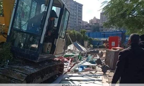 حملة لرفع الإشغالات والتعديات في بنها 