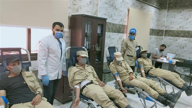  تنظيم حملة للتبرع بالدم فى صفوف رجال الشرطة بجنوب سيناء